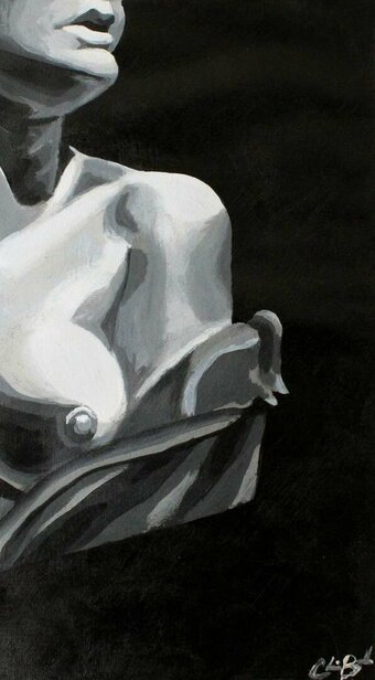 Gray Scale Nude Leaks Photo 7