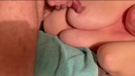 Wife in bed nippel play.jpg