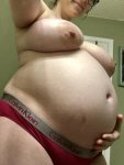 1467 BimboKitten pregnant huge HR nipples from below panties note.jpg