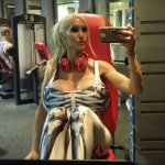 Kristhin Gomez - spanish fitness model - skeleton workout outfit.jpg